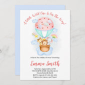 Wilde Jungle Safari Dieren Verzenden Baby Shower I Kaart (Voorkant / Achterkant)