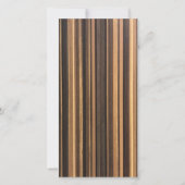 Wilde Jungle Strepen Geboorte Aankondiging (Achterkant)