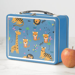 Wilde Jungle Tijgers Giraffen & Leeuwen patroon