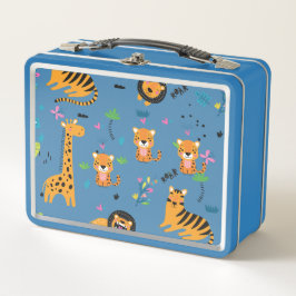 Wilde Jungle Tijgers Giraffen & Leeuwen patroon 