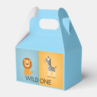 Wilde Jungle Verjaardag- Safari Dieren Bedankdoosjes