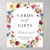 Wilde Kaarten en schitterende schottendisplay voor Poster (Voorkant)