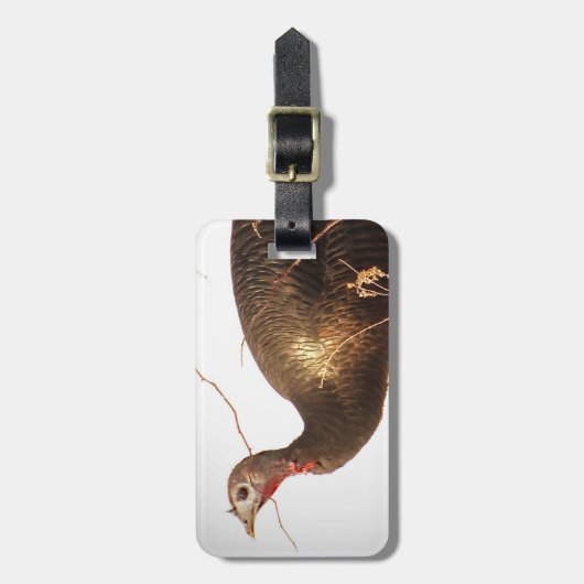 Wilde kalkoen Bagagelabel (Voorkant verticaal)