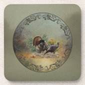 Wilde kalkoen bier onderzetter (Voorkant)