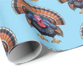 Wilde kalkoen cadeaupapier (Rol Hoek)