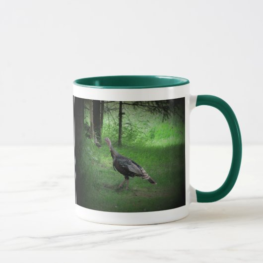 Wilde kalkoen en koffie mok (Rechts)