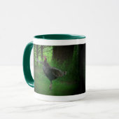 Wilde kalkoen en koffie mok (Voorkant links)