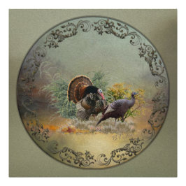 Wilde kalkoen foto afdruk