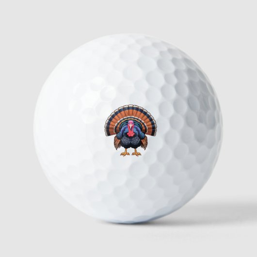 Wilde kalkoen golfballen (Voorkant)