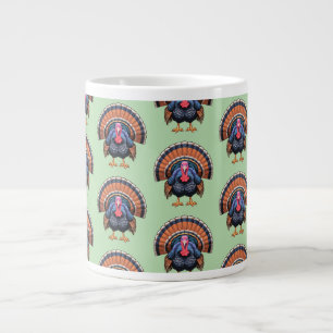 Wilde kalkoen grote koffiekop