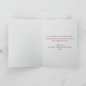 Wilde kalkoen in de Kaart van de sneeuwkerst (Binnen)