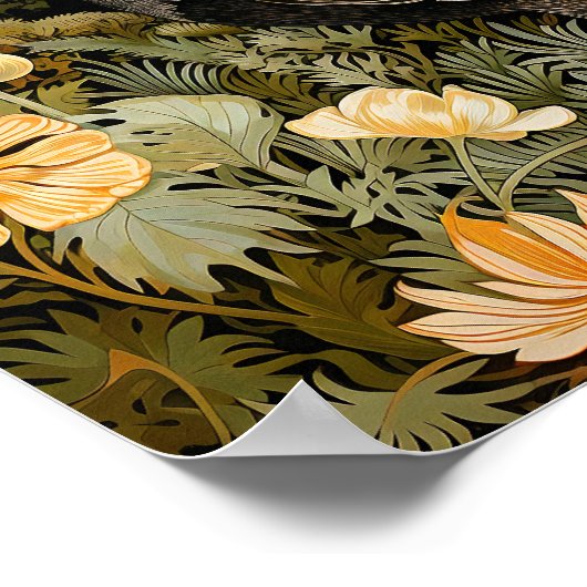 Wilde kalkoen in weide schilderen kunst print (Hoek)