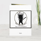 wilde kalkoen-Kaart Feestdagen Kaart (Achterkant)