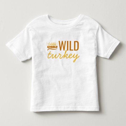 Wilde Kalkoen Kinderen Thanksgiving Day Kinder Shirts (Voorkant)