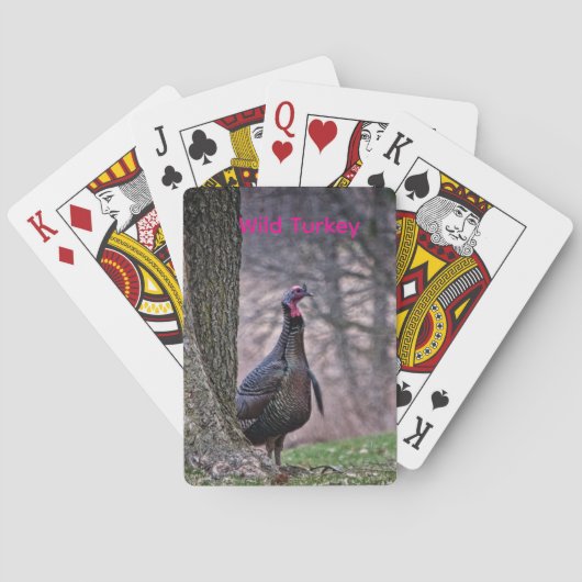 Wilde kalkoen pokerkaarten (Achterkant)