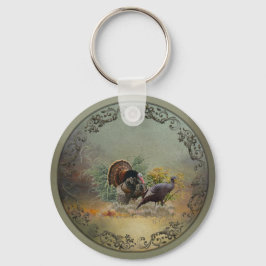 Wilde kalkoen sleutelhanger