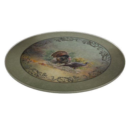 Wilde kalkoen snijplank (Hoek)