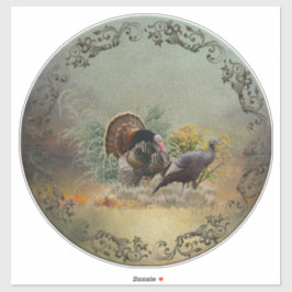 Wilde kalkoen sticker