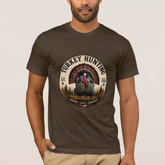 Wilde kalkoen   t-shirt (Voorkant)
