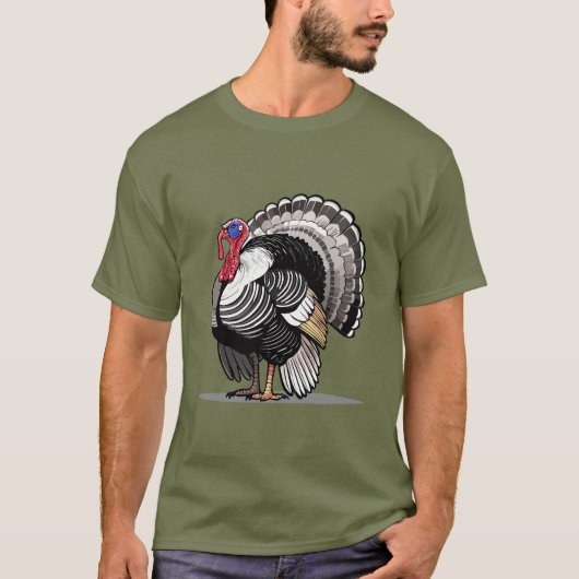 Wilde kalkoen t-shirt (Voorkant)