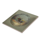 Wilde kalkoen tegeltje (Zijkant)