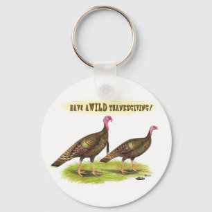 Wilde kalkoen Thanksgiving Sleutelhanger