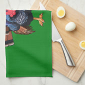 Wilde kalkoen theedoek (Quarter Fold)