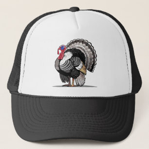 Wilde kalkoen trucker pet