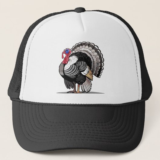 Wilde kalkoen trucker pet (Voorkant)