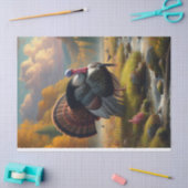 Wilde Kalkoen van Stream Painting Tissuepapier (Craft)