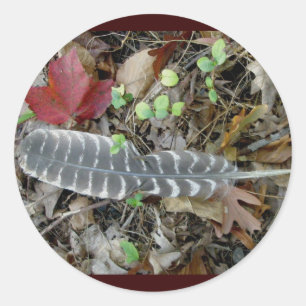 Wilde kalkoen veren Stickers