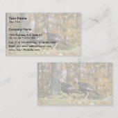 Wilde kalkoen visitekaartje (Voorkant / Achterkant)