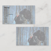 Wilde kalkoen visitekaartje (Voorkant / Achterkant)