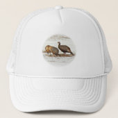 Wilde kalkoenen in sneeuw trucker pet (Voorkant)