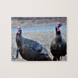 Wilde kalkoenen legpuzzel