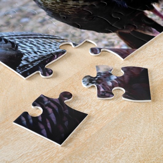 Wilde kalkoenen legpuzzel (Zijkant)