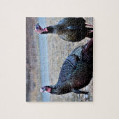 Wilde kalkoenen legpuzzel (Verticaal)