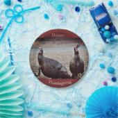 Wilde kalkoenen Thanksgiving Papier Bord (Feest)