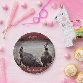 Wilde kalkoenen Thanksgiving Papier Bord (Feest)