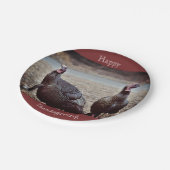 Wilde kalkoenen Thanksgiving Papier Bord (Gekanteld)