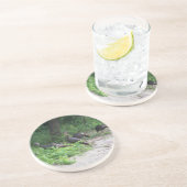 Wilde kalkoenen zandsteen onderzetter (Zijkant)