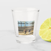 Wilde kalkoenvangers shot glas (Voorkant)