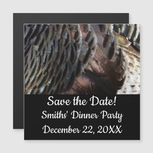 Wilde Kalkoenveren I Abstract Natuurontwerp (Voorkant / Achterkant)