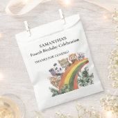 Wilde kalveren Oerwouden Regenboogdag Favor Bedankzakje (Geknipt)