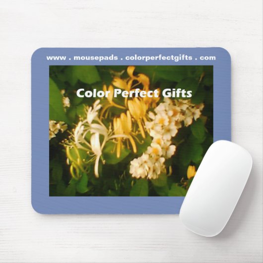 Wilde Kamperfoelie Roos Muismat (Met muis)