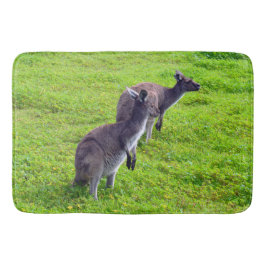 Wilde kangoeroes, grote geheugenschuimlaag badmat