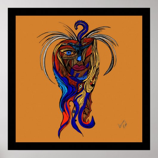 Wilde kant poster (Voorkant)