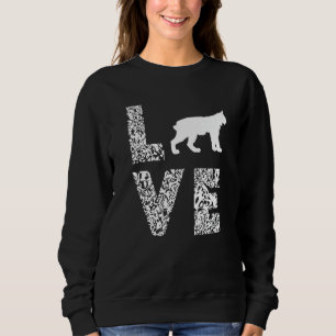 Wilde Kat Caracal Luipaard Liefde Hart Wild Dier Trui