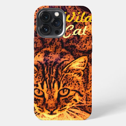 WILDE KAT KITTEN iPhone HOESJE (Achterkant)