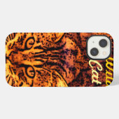 WILDE KAT KITTEN iPhone HOESJE (Achterkant horizontaal)